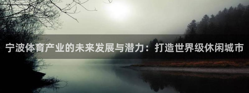 意昂4集团官网网址：宁波体育产业的未来发展与潜力：打