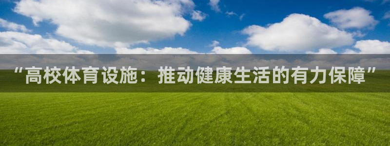 意昂4代理：“高校体育设施：推动健康生活的有力保障”