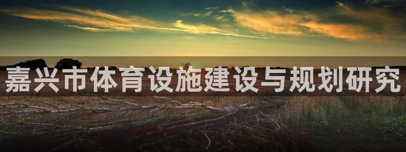 意昂体育4招商电话是多少：嘉兴市体育设施建设与规划研