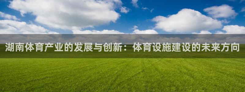 意昂4娱乐下载：湖南体育产业的发展与创新：体育设施建设的未来