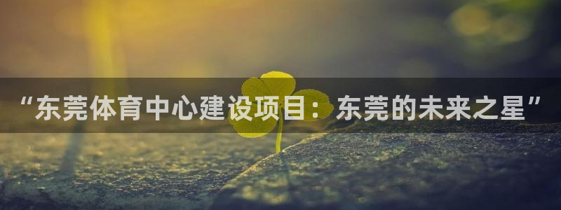 注册意昂4：“东莞体育中心建设项目：东莞的未来之星”