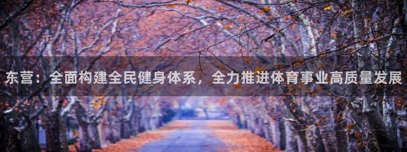 意昂4集团：东营：全面构建全民健身体系，全力推进体育