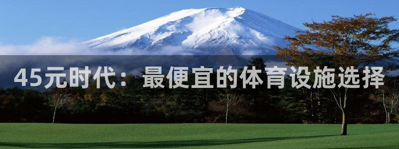 意昂4官方：45元时代：最便宜的体育设施选择